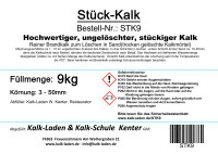 Gebrannter Kalk 9 Kg(St&uuml;ck-Kalk)