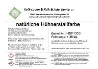 H&uuml;hner-Stall-Farbe ohne jegliche Schadstoffe. F&uuml;r bis zu 27 m&sup2;